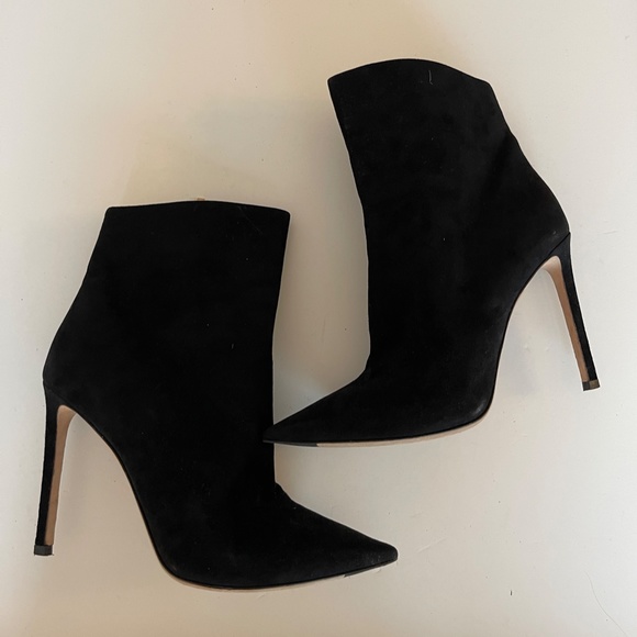 Jimmy Choo Helaine Black Suede Ankle Boots - Picture 2 of 4